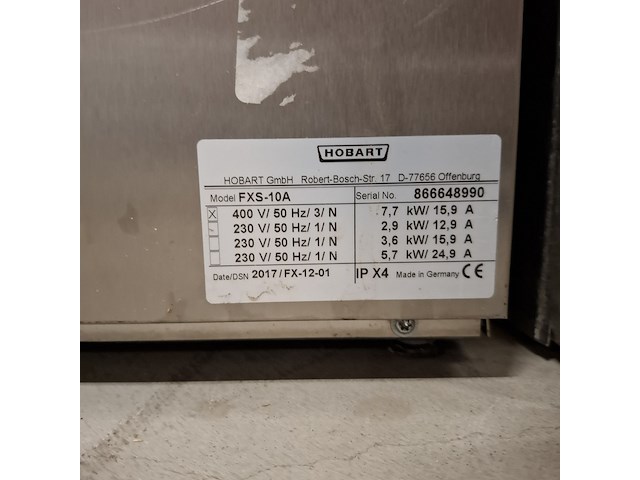 2x vaatwasser horeca, hobart, fix-10a - afbeelding 9 van  11