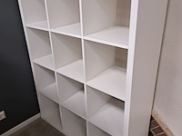 2x vakkenkast ikea, kallax, wit - afbeelding 2 van  3