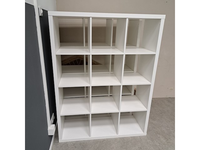 2x vakkenkast ikea, kallax, wit - afbeelding 3 van  3