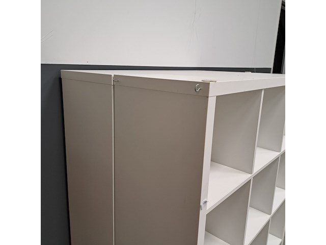 2x vakkenkast ikea, kallax, wit - afbeelding 2 van  4