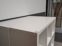 2x vakkenkast ikea, kallax, wit - afbeelding 3 van  4