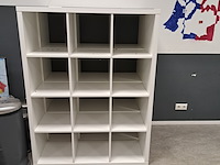 2x vakkenkast ikea, kallax, wit