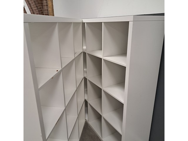 2x vakkenkast ikea, kallax, wit - afbeelding 2 van  3