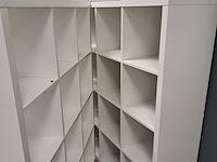 2x vakkenkast ikea, kallax, wit - afbeelding 2 van  3