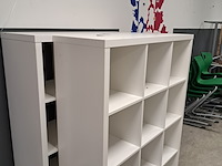 2x vakkenkast ikea, kallax, wit - afbeelding 3 van  3