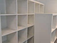 2x vakkenkast ikea, kallax, wit - afbeelding 2 van  4