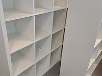 2x vakkenkast ikea, kallax, wit - afbeelding 3 van  4