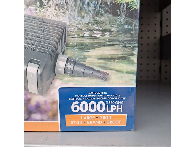 2x vaste- stoffilter en watervalpomp, hozelock, aquaforce 6000 - afbeelding 3 van  5