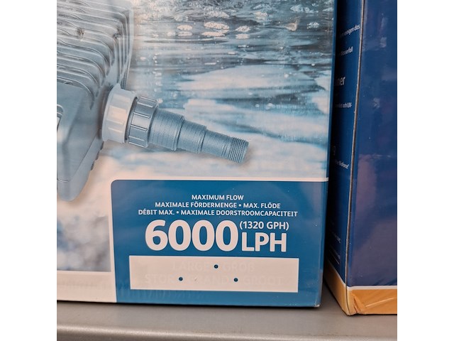 2x vaste- stoffilter en watervalpomp, hozelock, aquaforce 6000 - afbeelding 5 van  5