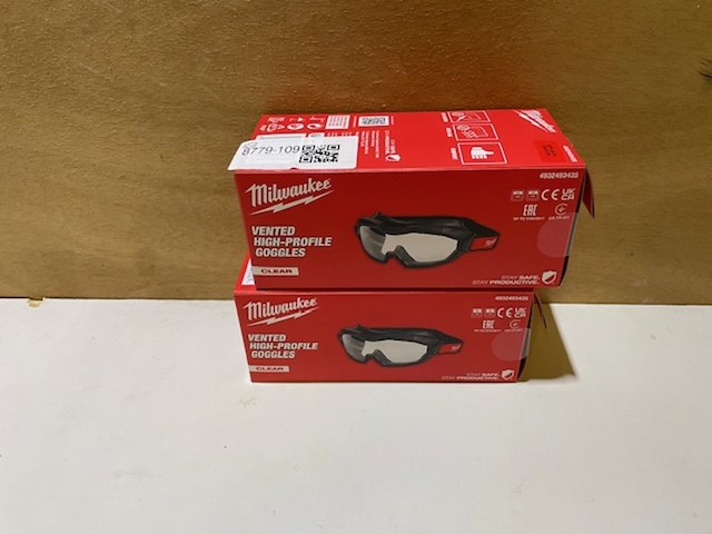 2x veiligheidsbril milwaukee, full focus ruimzichtbril - afbeelding 2 van  2