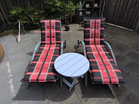 2x verrijdbaar ligbed met salontafel - afbeelding 2 van  5