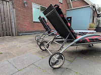 2x verrijdbaar ligbed met salontafel - afbeelding 4 van  5