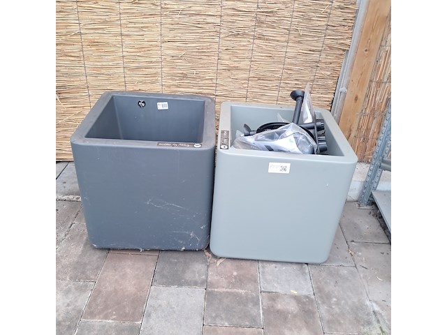 2x verrijdbare bloembak, elho, pure - afbeelding 2 van  11