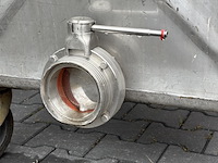 2x verrijdbare container met vlinderklep | rvs - afbeelding 2 van  11