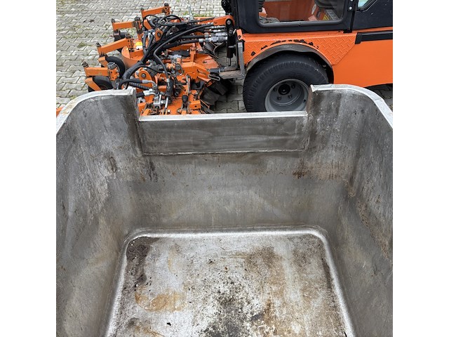 2x verrijdbare container met vlinderklep | rvs - afbeelding 10 van  11