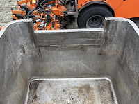 2x verrijdbare container met vlinderklep | rvs - afbeelding 10 van  11