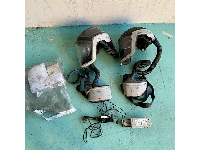 2x versaflo aanblaasunit met vizierhelm, 3m, tr-300 m300 - afbeelding 1 van  5