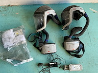 2x versaflo aanblaasunit met vizierhelm, 3m, tr-300 m300