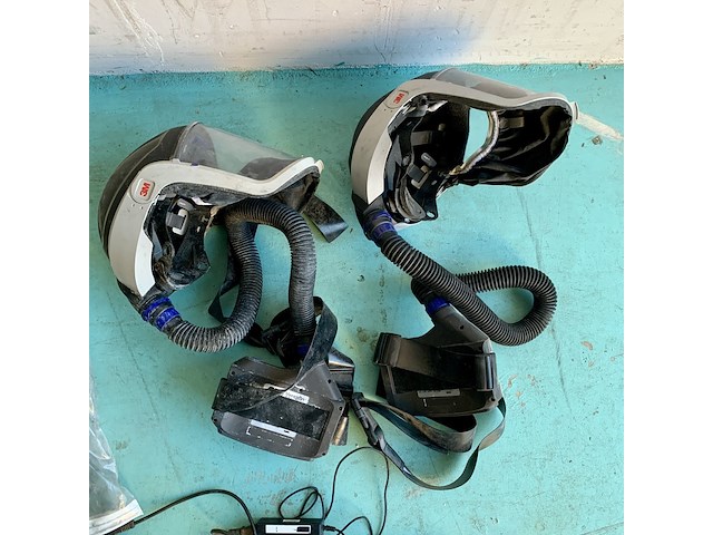 2x versaflo aanblaasunit met vizierhelm, 3m, tr-300 m300 - afbeelding 5 van  5