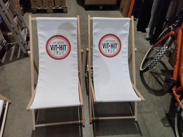 2x verstelbare tuin/ligstoelen - afbeelding 2 van  4