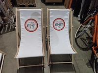 2x verstelbare tuin/ligstoelen - afbeelding 2 van  4