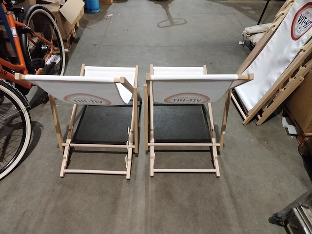 2x verstelbare tuin/ligstoelen - afbeelding 3 van  4