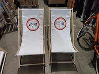 2x verstelbare tuin/ligstoelen - afbeelding 2 van  4