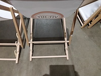 2x verstelbare tuin/ligstoelen - afbeelding 4 van  4