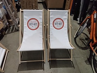 2x verstelbare tuin/ligstoelen - afbeelding 2 van  4
