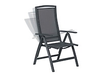 2x verstelbare tuinstoelen garden impressions, antraciet - afbeelding 1 van  3