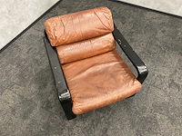 2x vintage lederen fauteuil 1960s - afbeelding 7 van  17