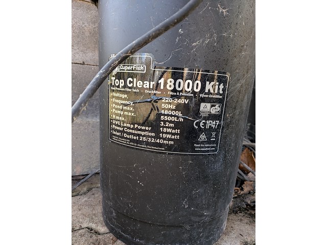 2x visvijver met stenenombouw en 1x pomp - afbeelding 3 van  18