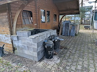 2x visvijver met stenenombouw en 1x pomp - afbeelding 1 van  18