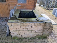 2x visvijver met stenenombouw en 1x pomp - afbeelding 12 van  18