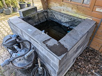 2x visvijver met stenenombouw en 1x pomp - afbeelding 13 van  18