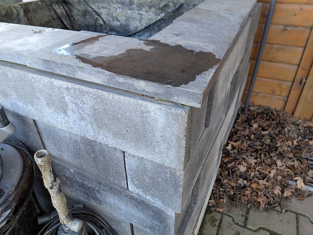 2x visvijver met stenenombouw en 1x pomp - afbeelding 15 van  18