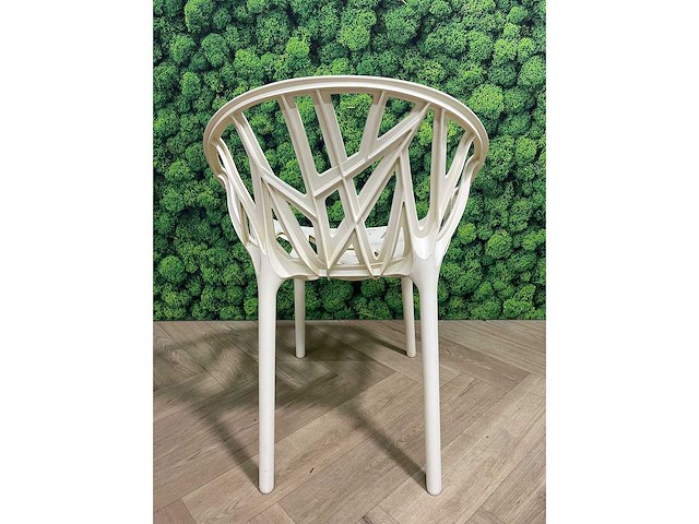 2x vitra vegetal - witte design kuipstoel - afbeelding 3 van  6