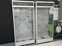 2x vitrinekast, haupe - afbeelding 1 van  6