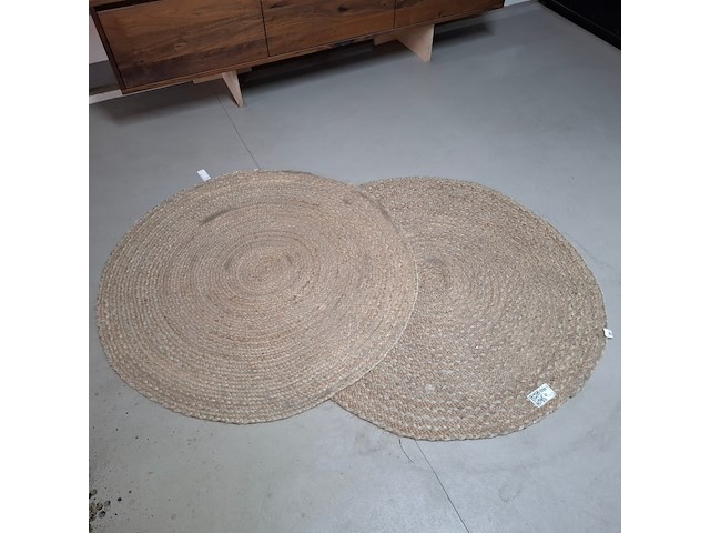 2x vloerkleed | rond - afbeelding 2 van  3