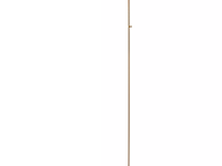 2x vloerlamp, lucide, aaron, goud/messing, 20x20x134cm - afbeelding 1 van  7