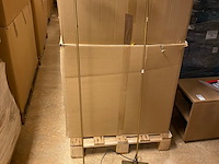 2x vloerlamp, lucide, aaron, goud/messing, 20x20x134cm - afbeelding 2 van  7