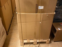 2x vloerlamp, lucide, aaron, goud/messing, 20x20x134cm - afbeelding 3 van  7