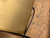 2x vloerlamp, lucide, aaron, goud/messing, 20x20x134cm - afbeelding 6 van  7