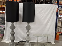 2x vloerlamp met 2x bijzettafel - afbeelding 1 van  15