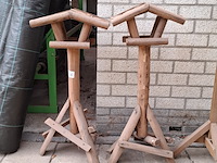 2x vogelhuis en 2x voederplank op standaard - afbeelding 2 van  7