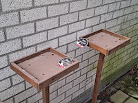 2x vogelhuis en 2x voederplank op standaard - afbeelding 6 van  7