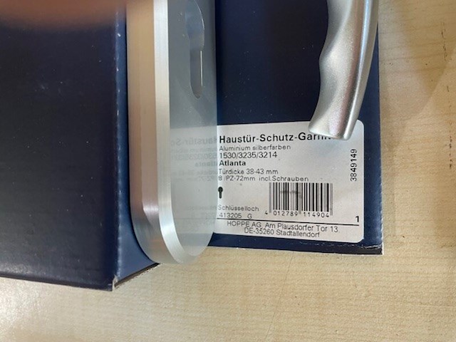 2x voor/achterdeur veiligheidsbeslag hoppe - afbeelding 3 van  5