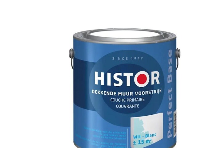 2x voorstrijk, histor, perfect base, wit, 2,5 l - afbeelding 2 van  2