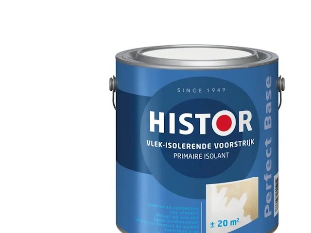 2x voorstrijk vlek-isolerend, histor, perfect base, wit, 2,5 liter - afbeelding 2 van  2