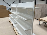 2x vrijstaande hoogglans presentatiemeubels, wit hoogglans - afbeelding 4 van  9